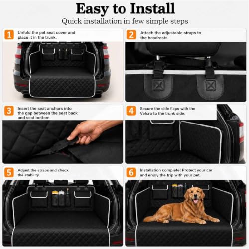 Funda perro SUV y protector maletero perros Corolla 2020-2024 impermeable con manta antideslizante 7