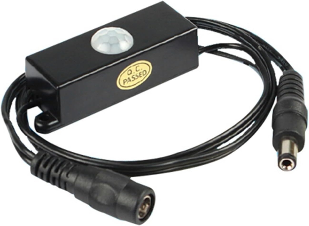 DC5V-24V 12V Human Body Infrared Motion Sensor Detector Control LED Light bar photosensitive Sensor Switch DC Connector(Tdl-2024 Black)