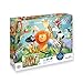 Produktbild Calypto 3907700 Wald & Dschungle, 2x24 Teile Puzzle-Set mit Soft-Touch, Kinderpuzzle mit großen Teilen und samtiger Oberfläche inkl. Puzzleposter, für Kinder ab 3 Jahren, Tiere, Löwe, Bär