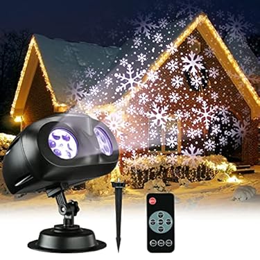AMAZON - Litake Christmas Projector Lights Outdoor, Illuminate Farther & Larger with Owl Design, IP65 Waterproof Snowflake Projector with Remote, Rotating Snowfall LED Landscape Light for Xmas New Year