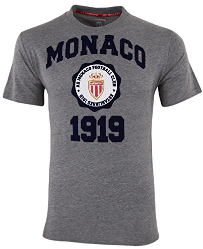 AS MONACO T-Shirt - Homme Collection Officielle Asm FC - Football - Blason Maillot