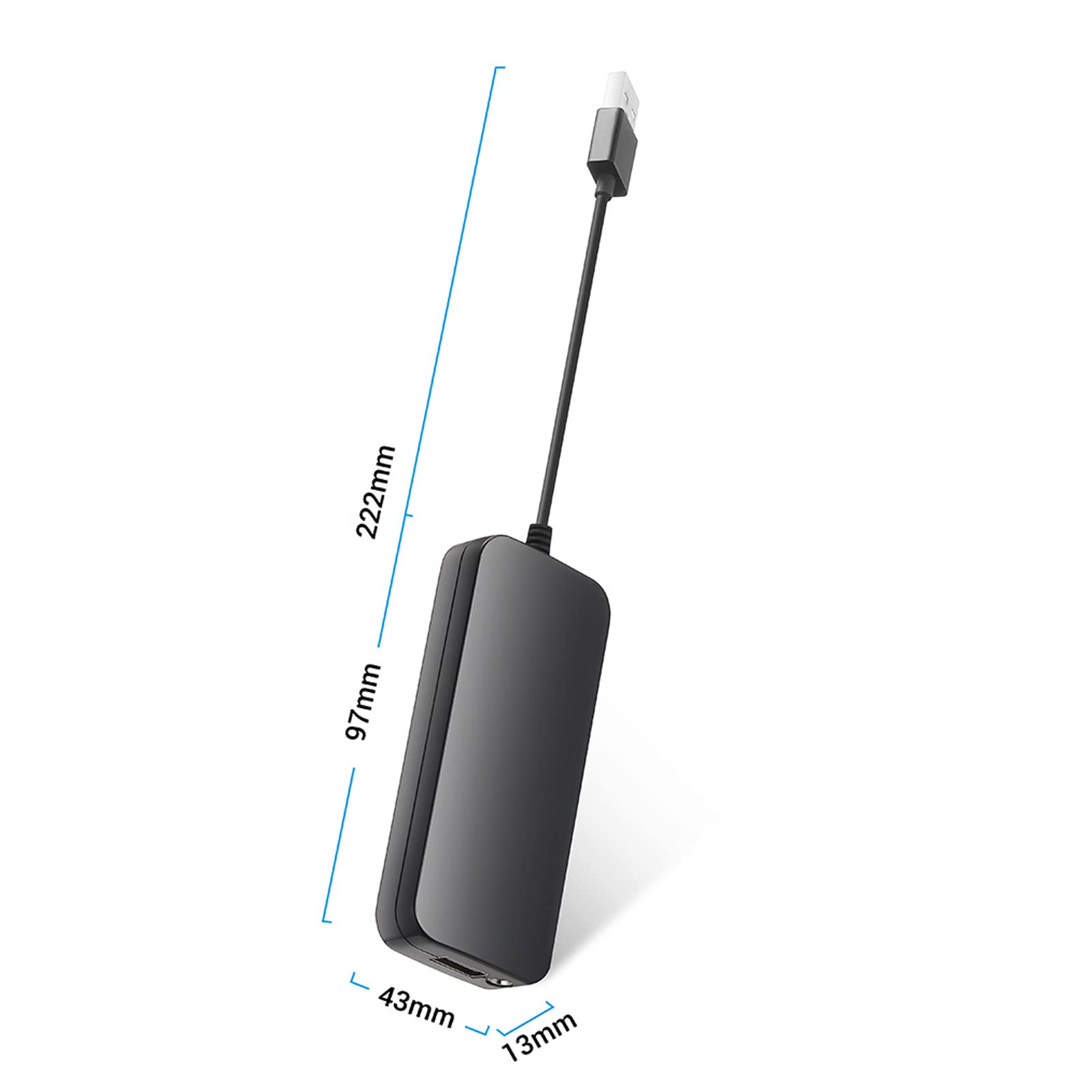 Adaptador Inalámbrico 2.0, Inalámbrico/Adaptador Automático Inalámbrico para Android, Adaptador USB Inalámbrico, Dongle Plug and Play.