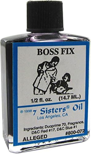 Óleo ritual 7 Sisters Boss Fix, frasco de vidro, 15 mL