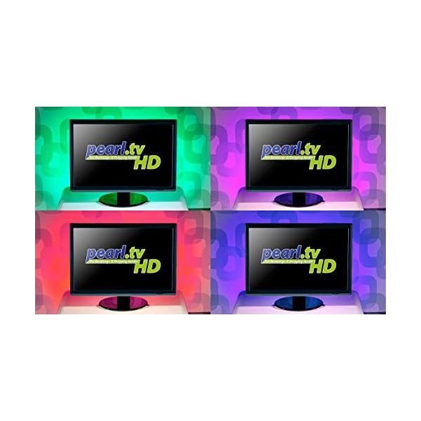 Lunartec Tv Led: TV-Hintergrundbeleuchtung mit 4 RGB-Leisten für 117-177 cm, USB (Led Hintergrundbeleuchtung, LED TV Hintergrundbeleuchtung USB, Beleuchtung Hintergrund) – Bild 6