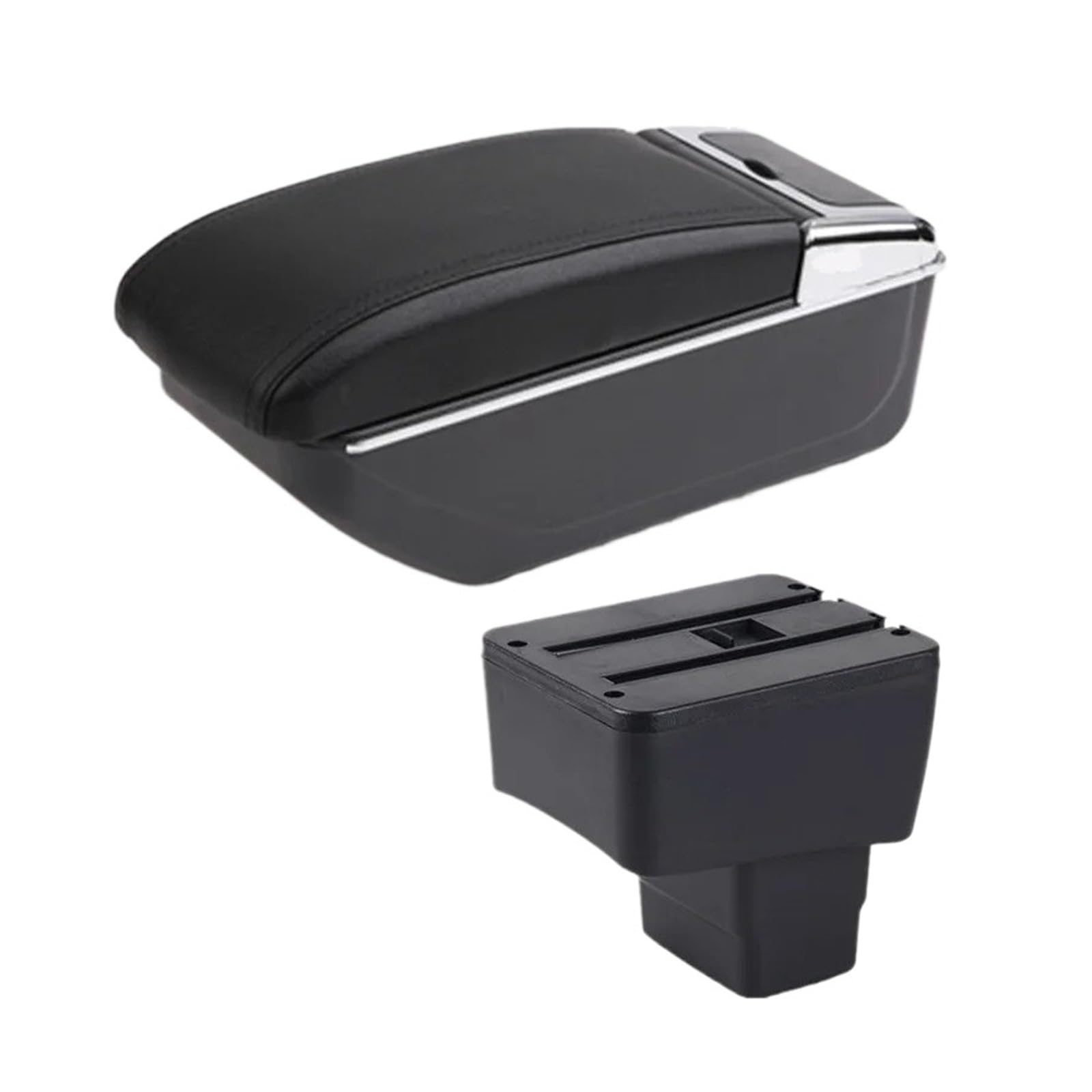 UMDJJU For Mazda 2 For Skyactiv For Version For Cx3 For CX-3 Armrest Box Car Storage Dedicated Retrofit Accessories Car Centre Console Armrest Box(B2 black line NO USB)