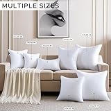 OTPIPCS 65 x 65 CM Cushion Inserts Set of 2 Down Alternative 26 x 26 Inch Throw Pillow Inserts Large Fluffy Decorative Cushion White Square Pillows Stuffing for Living Room Couch Bed Sofa Cushions - Image 7
