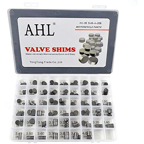 AHL- Set de 208 Cuñas de Válvula para Motocicleta Cover