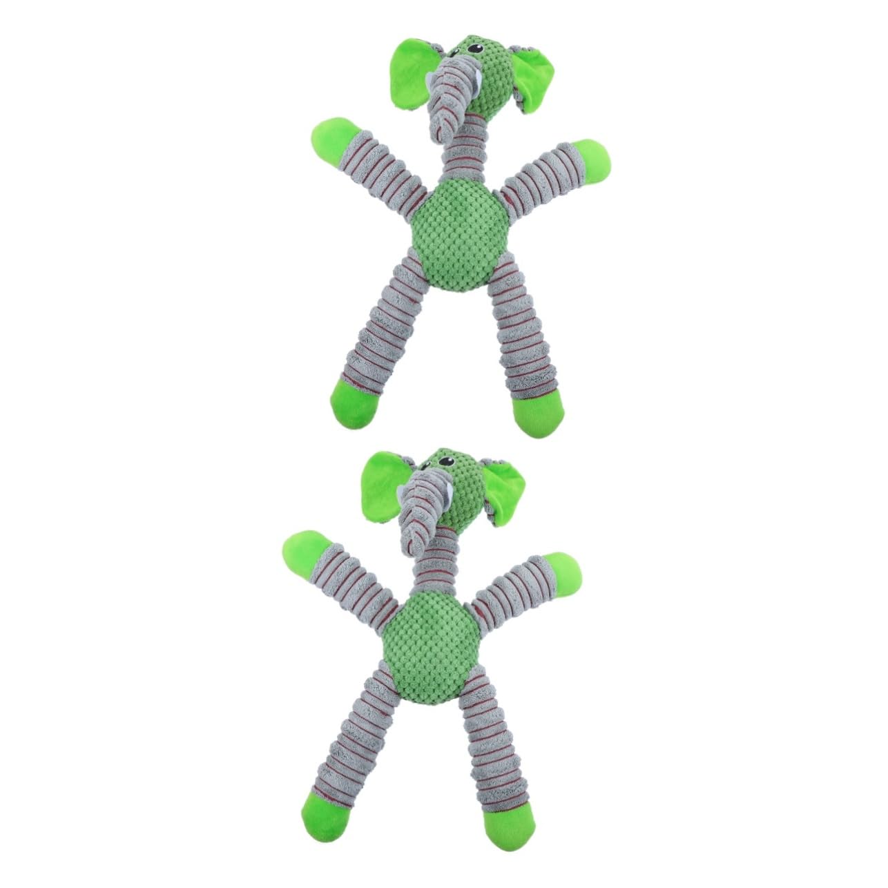 Angoily 2piezas Juguete De Masticación para Perros De Peluche Squeaker Diseño De Granos De Maíz para Limpieza y Diversión Interactiva