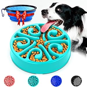 Freefa Slow Feeder Dog Bowls, Dog Slow Feeder Bowl, Puzzle Dog Food Bowl, Maze Dog Food Bowl, Slow Feeder Dog Bowls Large Breed, Medium Breed, Small Breed, Slow Eating Bowl, Puppy Bowl