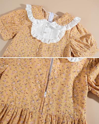 Vestido Colonial Verde para Niñas Nuoqi Prairie miniatura 5