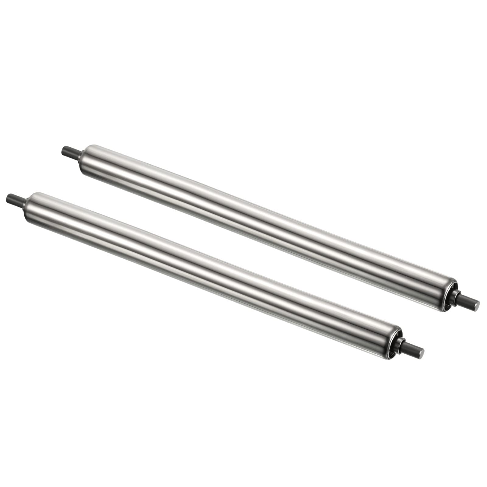 PATIKIL Conveyor Roller 3" Diameter 12" Long Stainless Steel Silver 2pcs — Amazon image 6