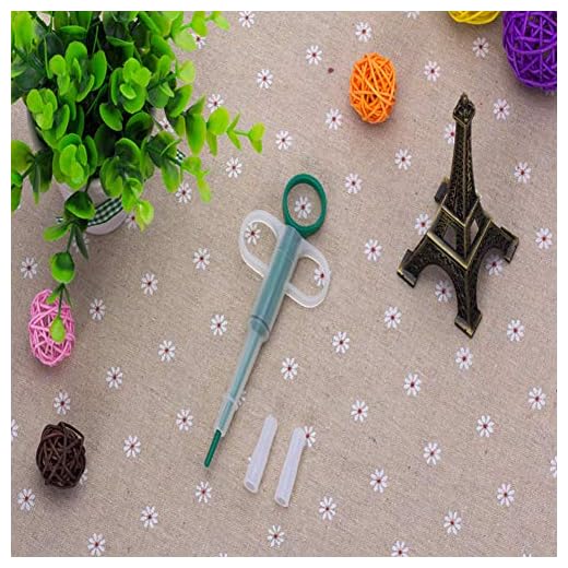 Hemore Pet Tableta Medicamentos Cápsulas Herramienta de Alimentación Mascotas Pusher Shooter Pastillas Alimentador Durable Injector Médico para Gatos Perros Color al Azar Mascotas Suministros