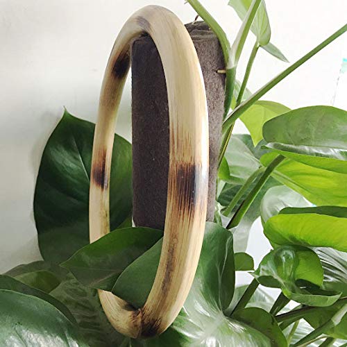 Youfine Wing Chun Ring Kung Fu Martial Arts Hand Strength Training Equipment Natural Wood Rattan Stainless Steel Ring For Exercise (Rattan 2) #TOP2