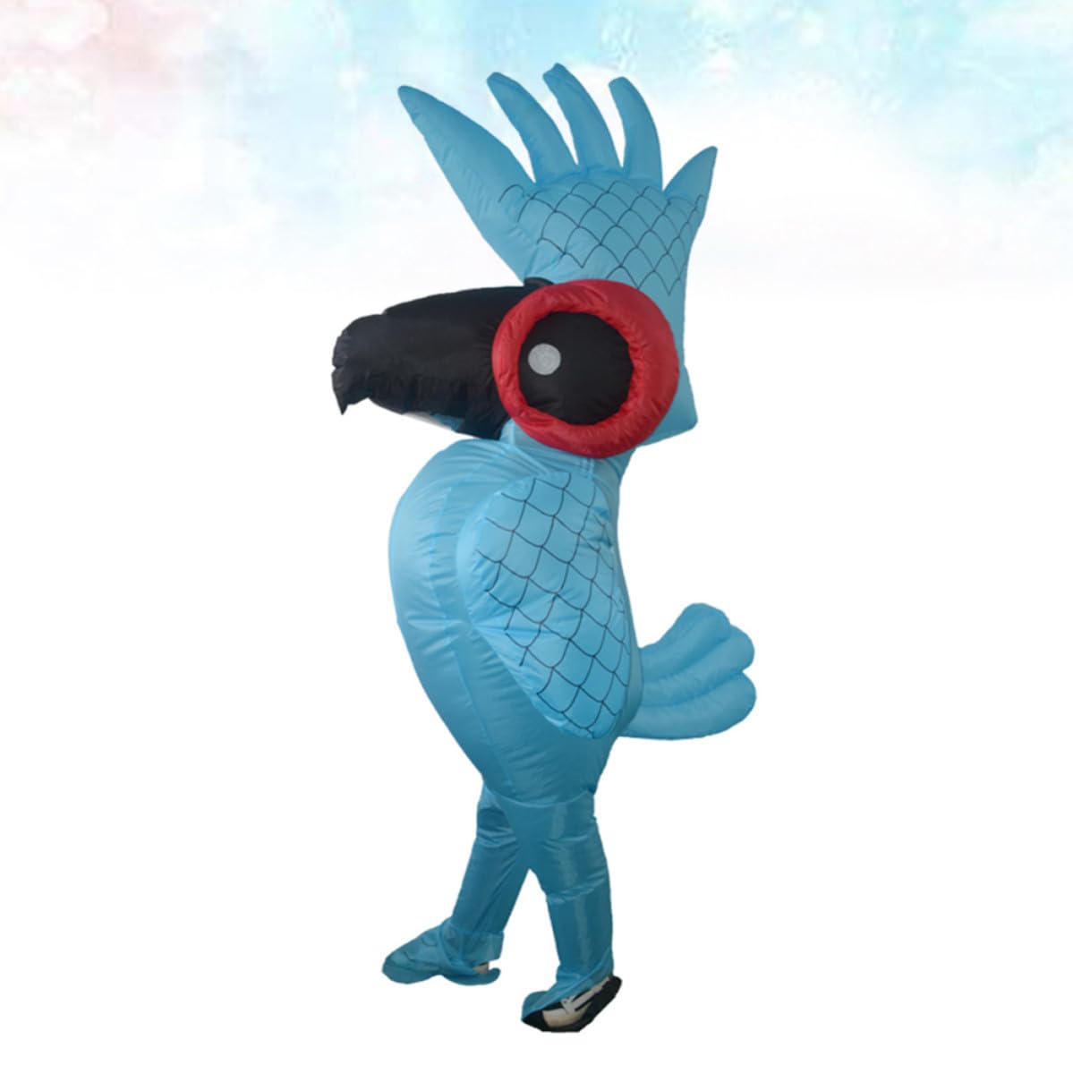 BESPORTBLE Costume Gonfiabile Pappagallo Blu in Poliestere, per Festa