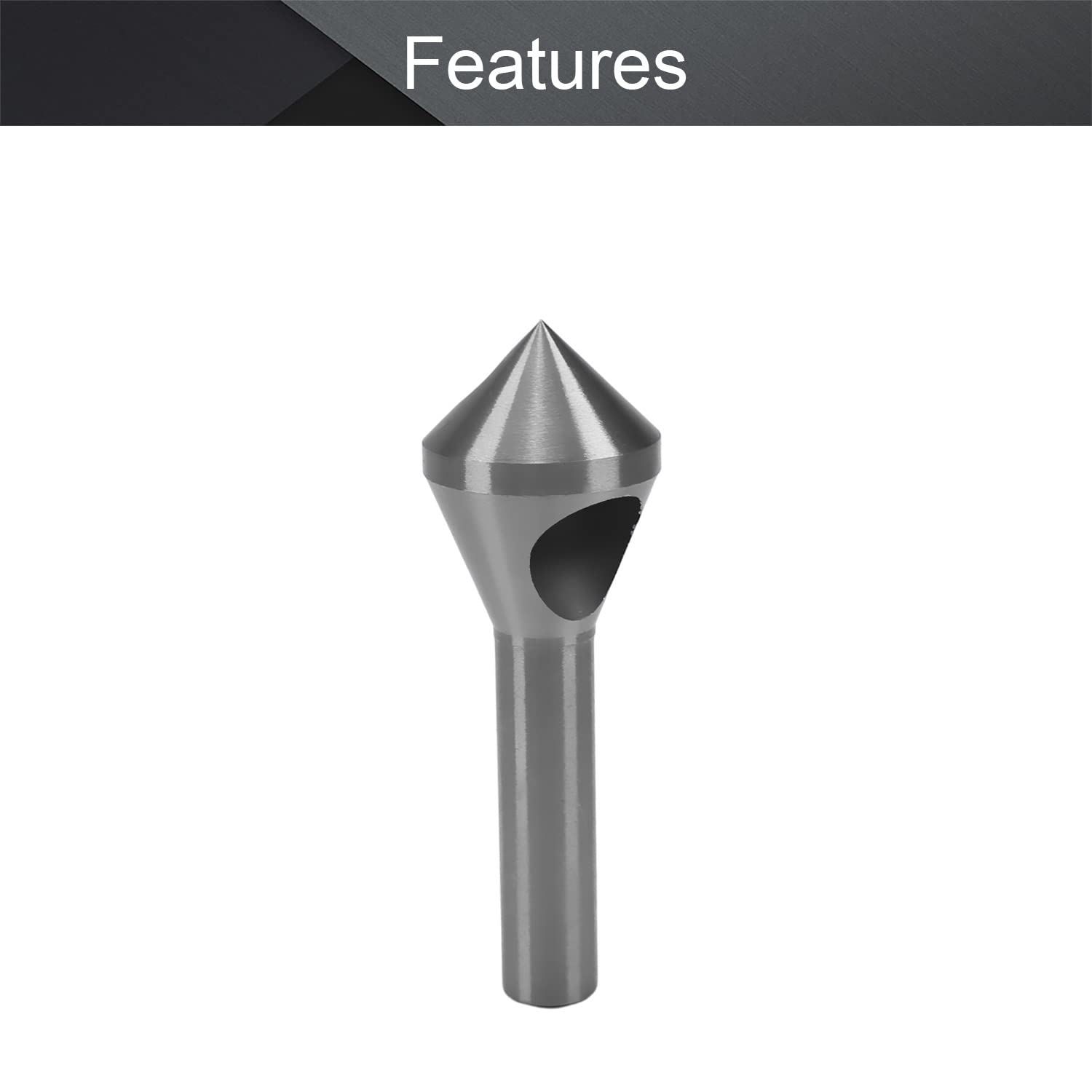 Utoolmart 4pcs Countersink Chamfer Deburring Drill Bit Set 2-5mm 5-10mm 10-15mm 15-20mm Round Shank Woodworking Tool 4241 HSS