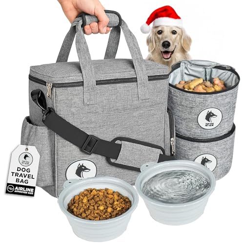 Dog Travel Bag for Supplies - Airline-Approved Backpack for