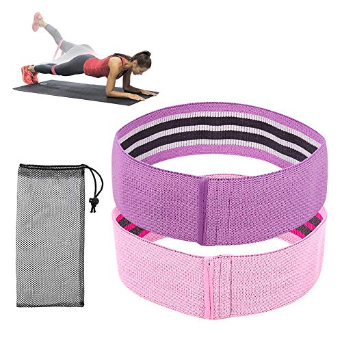 hangzhoushiJacob Elsie Fitnessband Gymnastikband Widerstandsbänder Trainingsband Sportband mit starker Dehnbarkeit Ideal für Muskelaufbau Physiotherapie Pilates Yoga(3pcs)