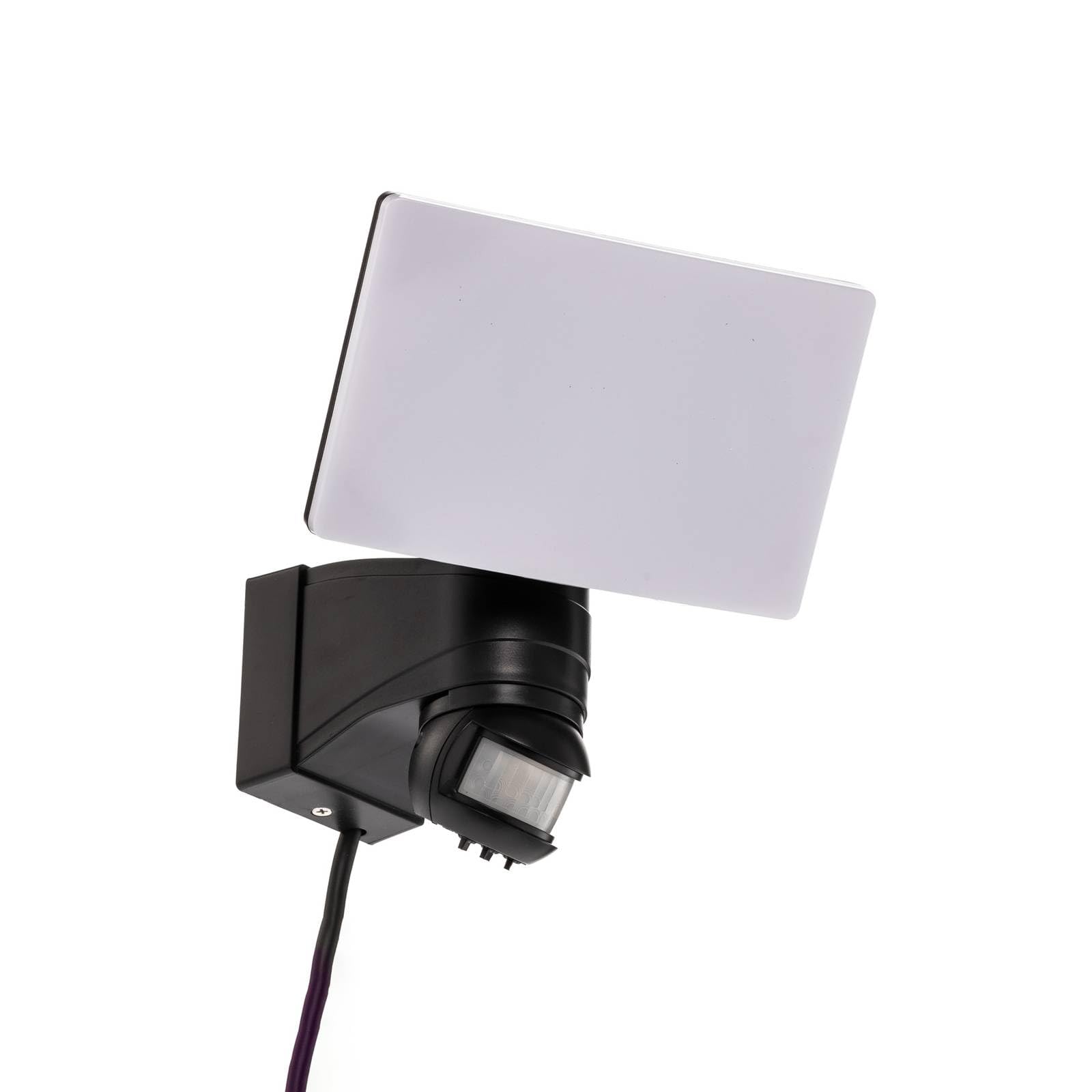 Prios Black, White Outdoor Wall Light Avayah With Motion Detector (Modern) In Black Made Of Aluminium (1 Light Source,) From Wall Lamp For Exterior/Interior Walls, House Terrace Und Balcony