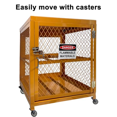 Image of Industrial Cage, LPG Tanks Storage Cabinet, Horizontal Gas Cylinder Cabinet 4 Cylinder Capacity