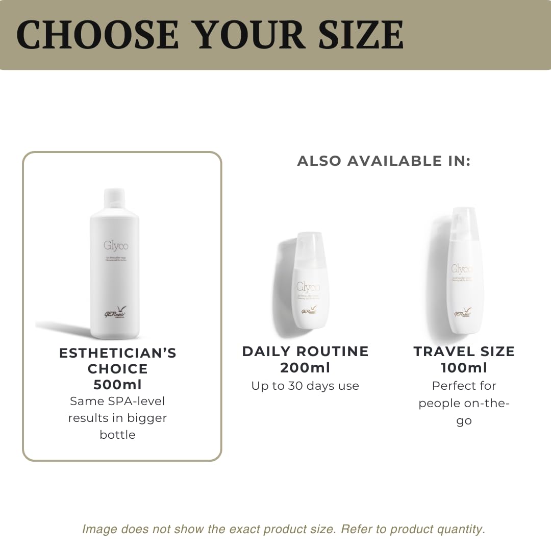 Gernetic Glyco Cleansing Milk, Hydrating Makeup Remover for Face & Neck, for All Skin Types, 500 ml/ 16.9 fl oz - Image 9