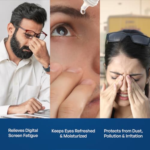 Image of Ayuvya Ayurvedic Eye Drops, Cooling, Soothing & Refreshing Relief for Dry, Tired & Red Eyes, Ayurvedic Formula With Triphala, Honey & Rose, 10ml (Pack of 3) | As Seen on Shark Tank