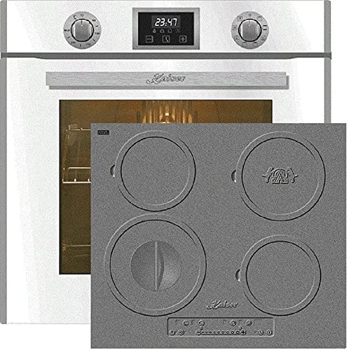 Kaiser Set four EH 6326 W+KCT 6705 I, Four électrique à encastrer, 79L, 10 fonctions+plaque de cuisson à induction,60 cm, Cuisinière encastrable, 4 zones de cuisson, sans cadre