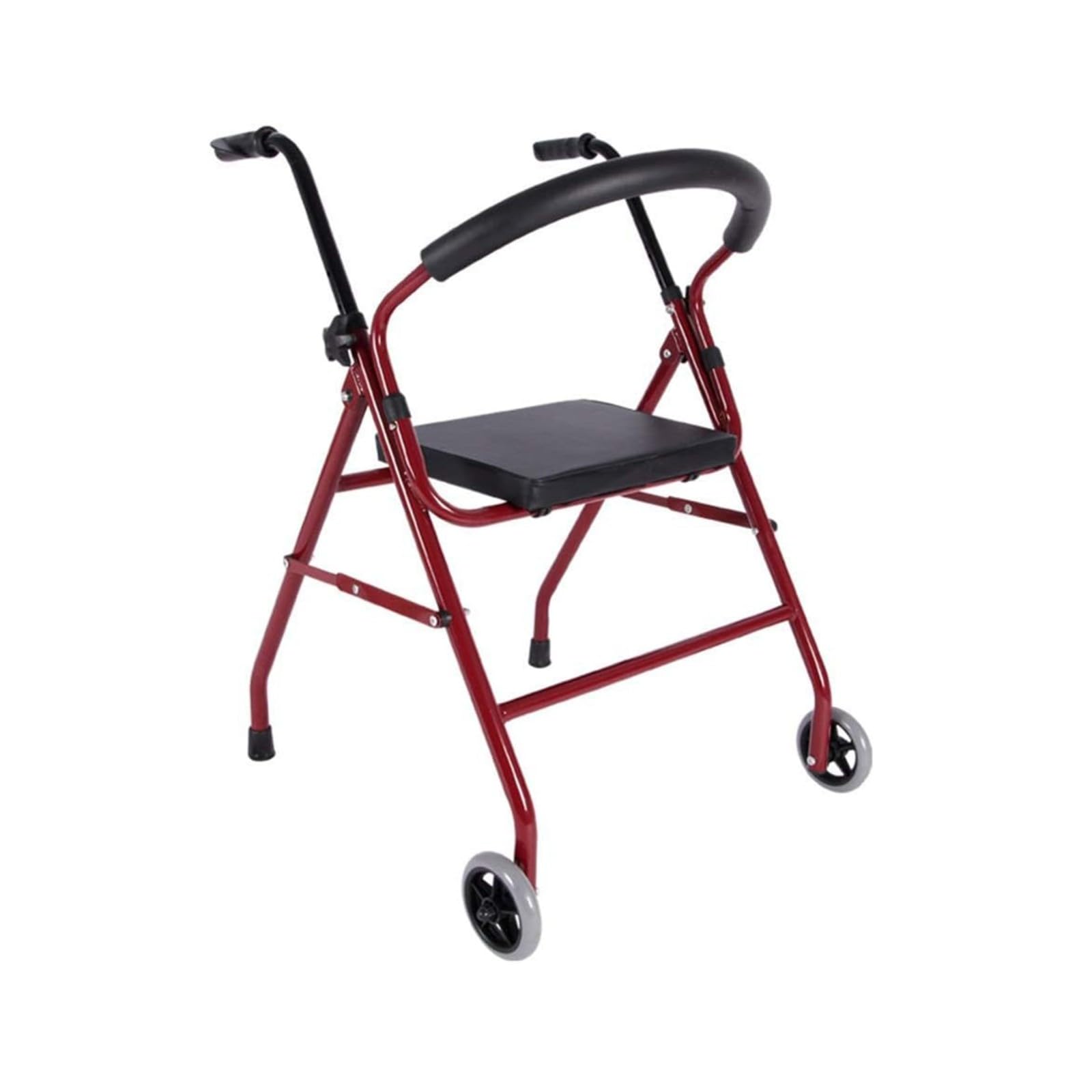 Andador para Ancianos De 4 Ruedas Plegable,Andador Ortopedia Altura Regulable Andadores Adultos,Caminadores para Mayores Andador con Asiento,Andador Plegable Ligero