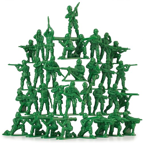KiddieLoot Green Army Men 72 Pack