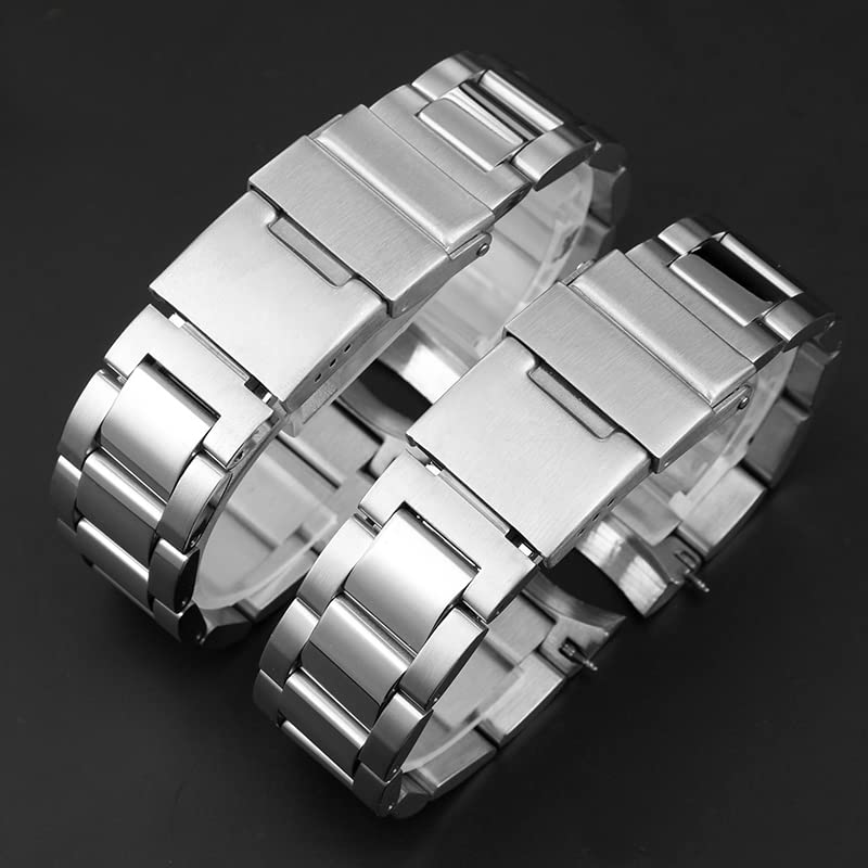 Bracelet montre acier ajustable résistant pour Longines Conquest 21 mm