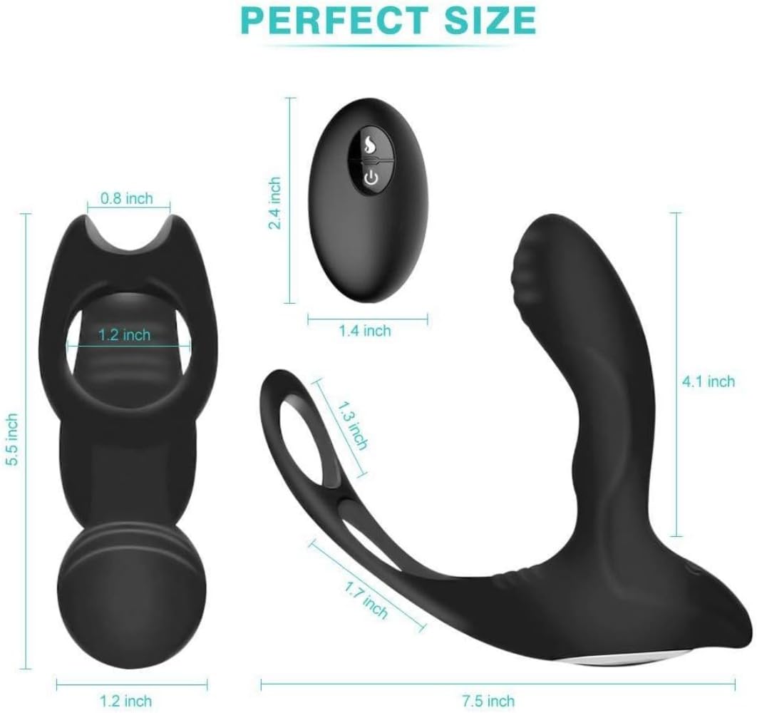 Massaggiatore in silicone, 10 modalità di vibrazione, massaggiatore, massaggiatore per il punto G, nero