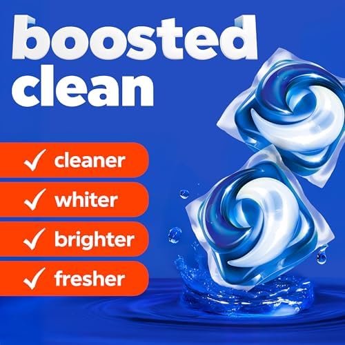 Tide PODS laundry detergent pacs, 3-in-1 Stain Remover, Odor Fighter, Color Protector, 112 Count, HE compatible, Spring Meadow Scent - 1