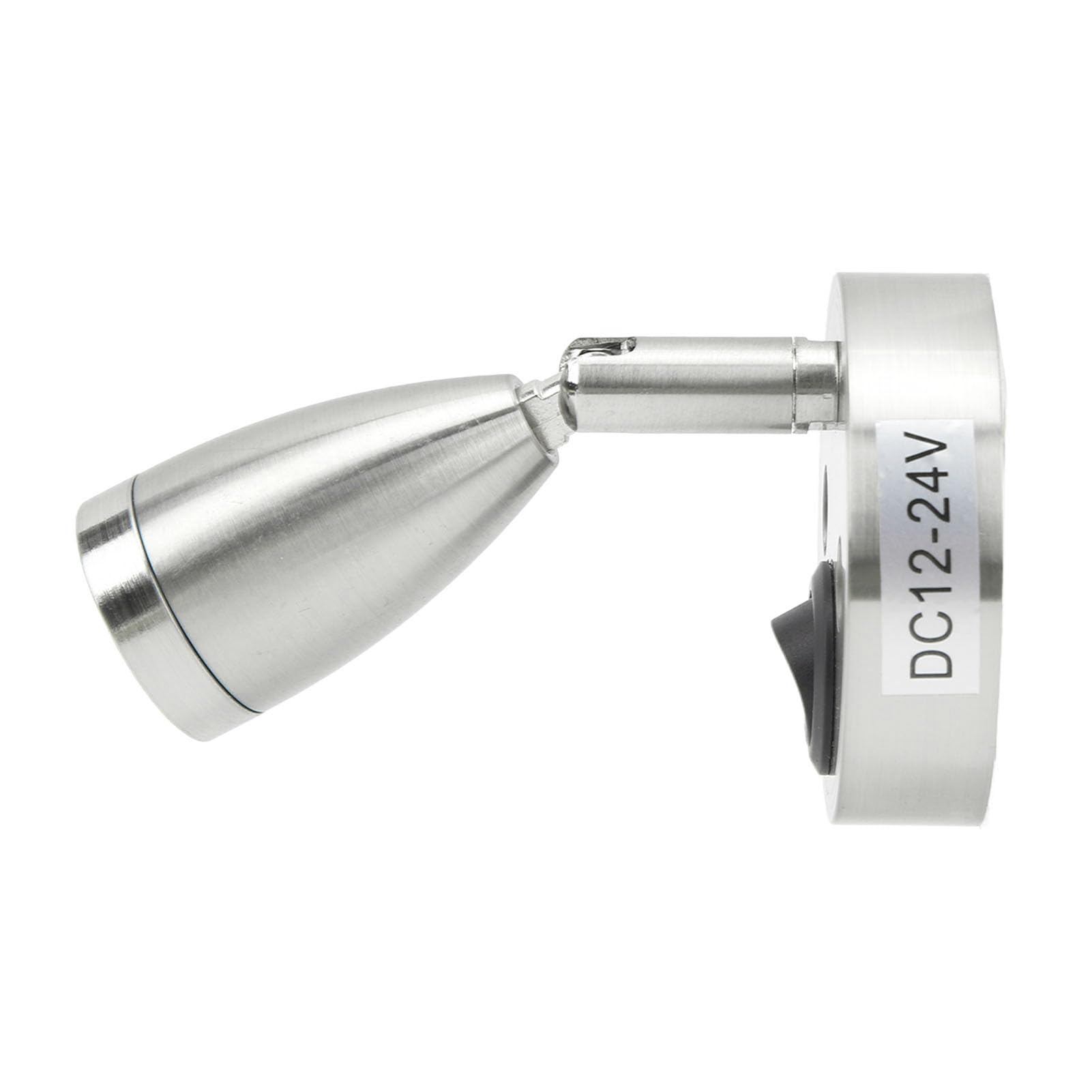 Akozon RV 12V 24V Polished LED Reading Light Berth Boat Marine Lights Truck Ship Trailer (Chrome)