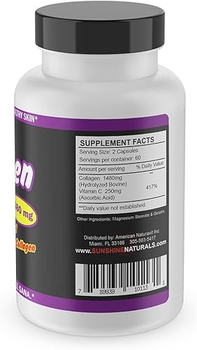 Miniatura 4 de Cápsulas de Colágeno. 1480 mg. 120 Cápsulas