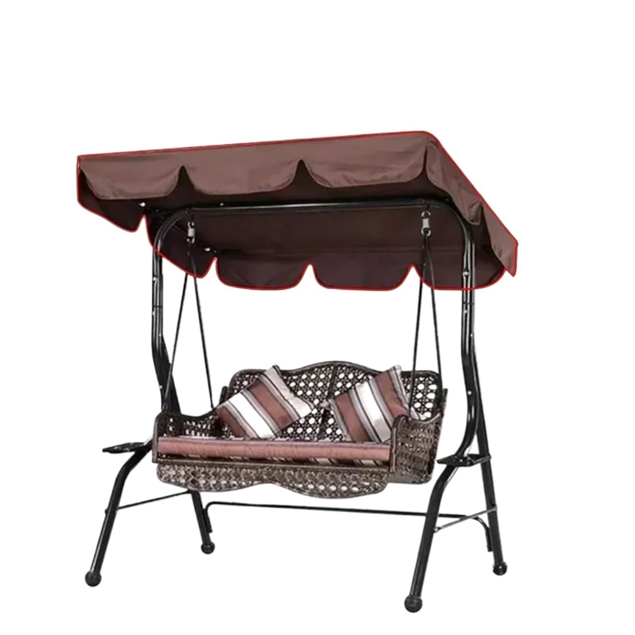 Swing Chair Canopy Replacement Canopy Swings Top Rain Cover Garden Courtyard Outdoor Swing Seat Hammock Waterproof Roof Replacement Chair Awning(Color 4)