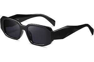 Retro Rectangle Shades: Timeless Style for Trendsetting Men