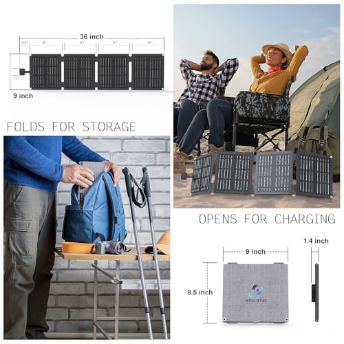 Werchtay YQSUS1489 Portable Solar Panel 30W Foldable Solar Charger thumb #2
