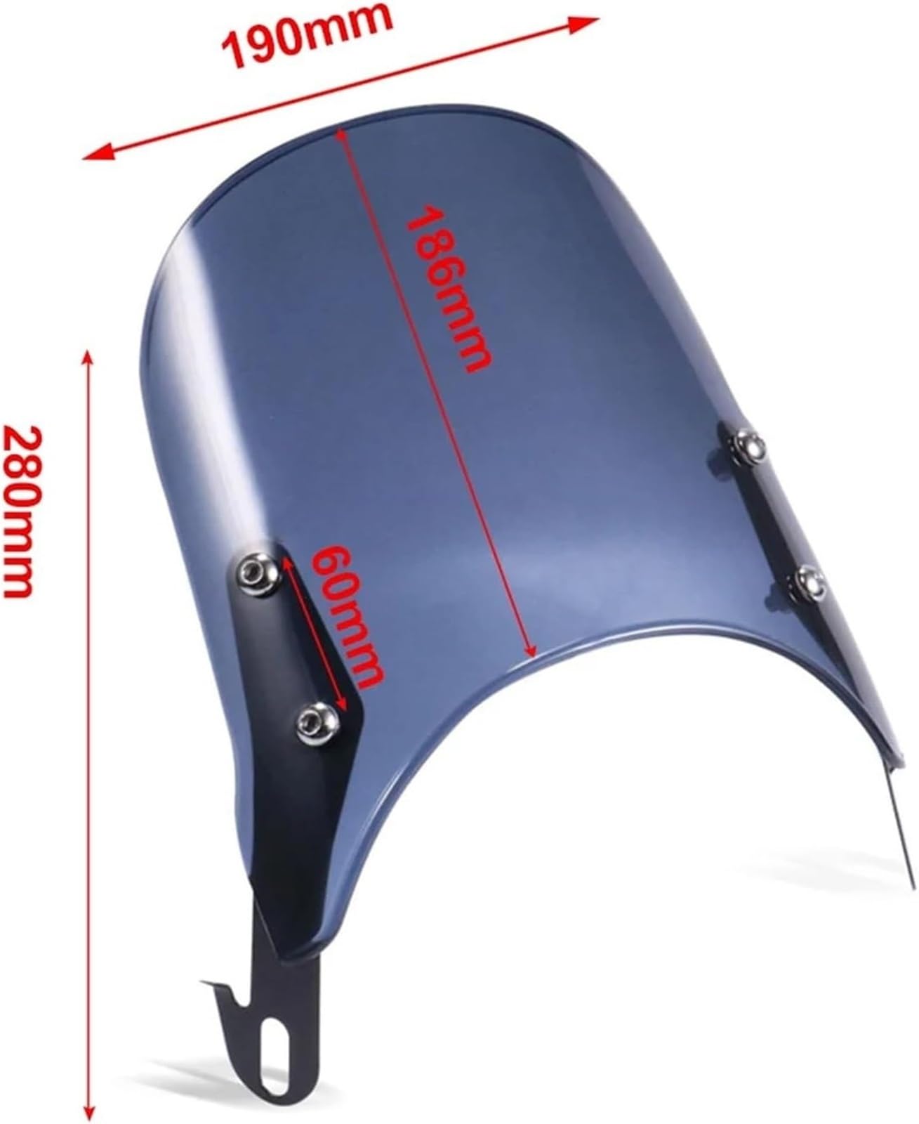 Parabrisas De Motocicleta para Ducati para Scrambler 2015-2018, Carenado Faro 5-7 Pulgadas Motocicleta Parabrisas(Smoken)