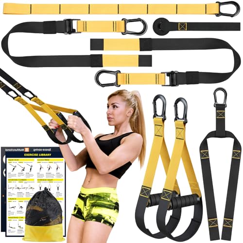 Home Resistance Training Kit | Bodyweight Resistance Bands with Handles, Door...