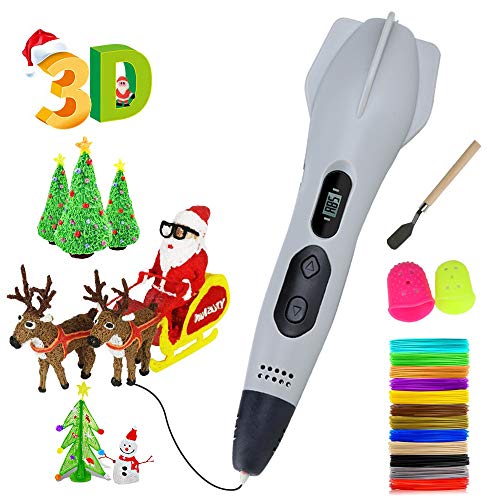 Pluma para impresión 3D,con Pantalla LCD y Control de Temperatura, Compatible con filamentos de PLA&ABS para Impresión 3D Regalo para Niños y Adultos,regalo de Navidad