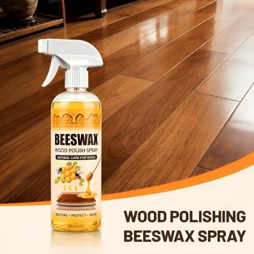Image of Beeswax Furniture Polish Spray 100ml (Pack of 1) | Natural Wood Cleaner & Polish | Restores Shine, Protects & Conditions Wooden Furniture | For Tables, Chairs, Doors, Cabinets & Wooden Floors