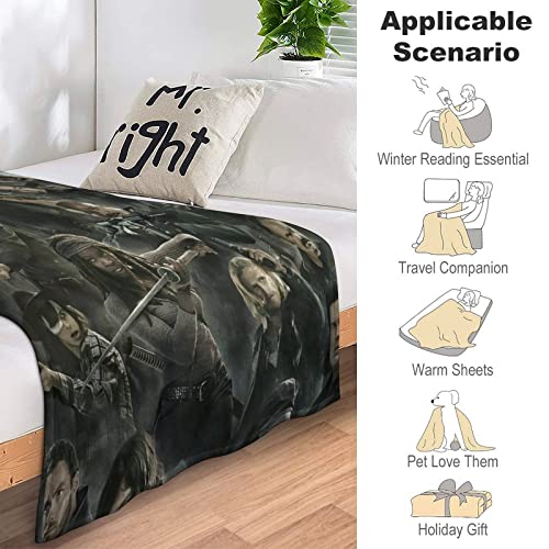 Landosps Diy The Apocalyptic Walking Horror Drama Dead Throw Blanket, Fleece Halloween Blankets And Throws For Bed, Super Cozy Air Condition Blanket 40"*50" （100 * 130Cm） #TOP3