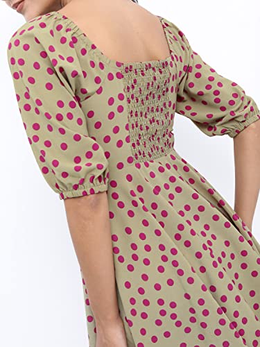 Image of Ketch Women's Fit and Flare Regular Fit Printed Threeforth Sleeve Dress