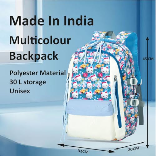 Image of Tinytot 26 Litre School Bag Water-Resistant Backpack - Unisex Large 18 Inches Multipurpose Travel Backpack for Boys & Girls, Men & Women- Ideal for College and School and office Use