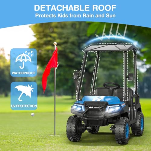 Image of LIGIANT 24V Ride on Car for Big Kids, 4-Seaters Kids Golf Cart