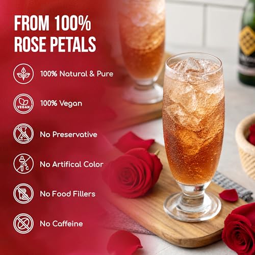 Image of FreshDrinkUS, Premium 8oz Dried Rose Petals, 100% Natural & Pure, Herbal Tea, Daily Infusion Botanical, No Sugar, No Caffeine, No Gluten, Vegan. Rich in Antioxidants.