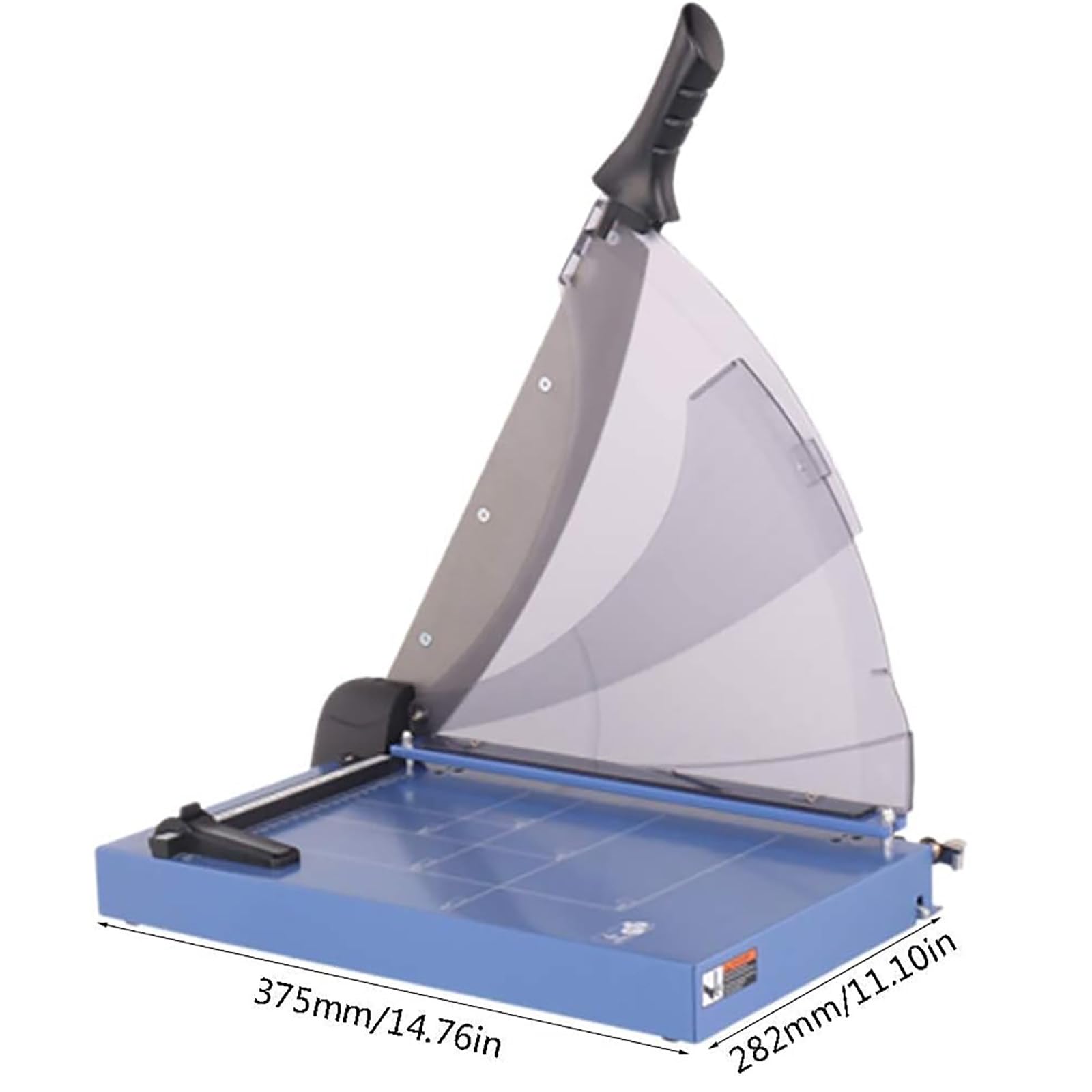 Papierschneider, Hebelschneider, strapazierfähig, 37,5 cm Schnittlänge, 40 Blatt Kapazität, sichere Klingenverriegelung & Schutzschiene für Karton und Karton, ideal für Büro und Schule