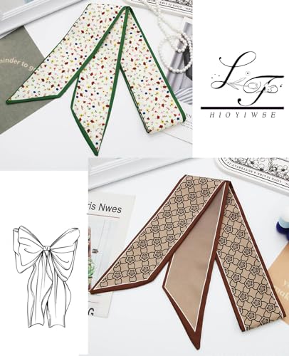 Purse Scarf Handbags For Women Skinny Hair Neck Accessories Scarves With Bag Scarfs Handle Fashion Lightweight4