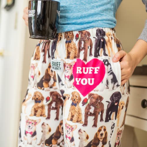 Collections Etc I Ruff You All-Over Dog Graphics Lounge Pants4
