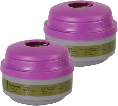 North(R) Organic Vapor, Ammonia, Methylamine, Formaldehyde and Acid Gas Cartridge for 5400, 5500, 7400 and 7500 Series Air Purifying Respirator (APR) with P100 particulate Filter. Sold by 1 / PK