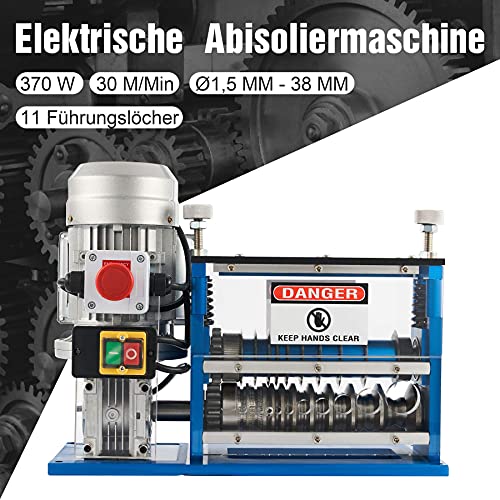 Orion Motor Tech Kabelschilmachine Elektrisch 370W, Kabelstrippe Professionele 0.37KW Φ1.5 mm tot Φ38mm, Kabel Strippen… - Image 5